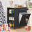 Rolling Kitchen Island with Pull-Out Trash Bin Cabinet,Kitchen Storage Cart On Wheels with 3 Tier Spice Rack,1 Drawer Bamboo Countertop,for Small Space-1155460880