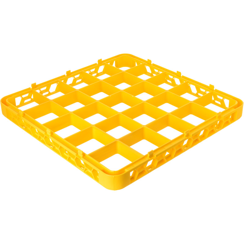 Extension en verre divisé à 25 compartiments OptiClean™, Yellow, Jaune
