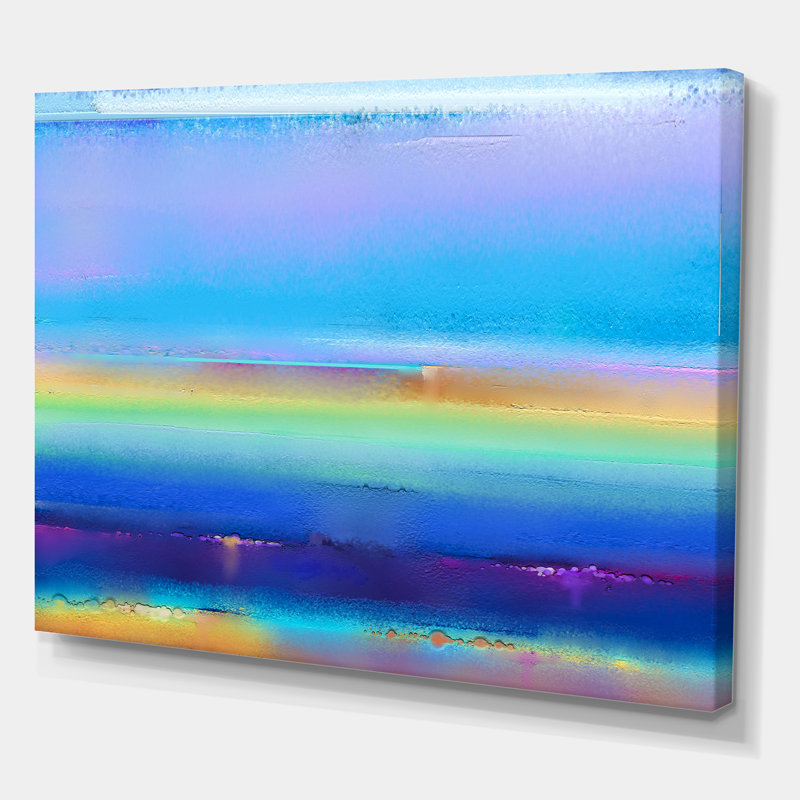 «Landscape Pendant Sunset Summer Impression», reproduction d'impression sur toile, H 12 po x l 20 po x p 1 po, Toile tendue