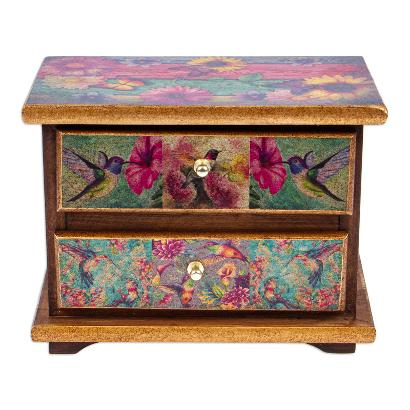 Aadilynn Handmade Solid Wood Jewelry Box
