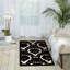 Tapis ivoire/noir Hartz-19344322