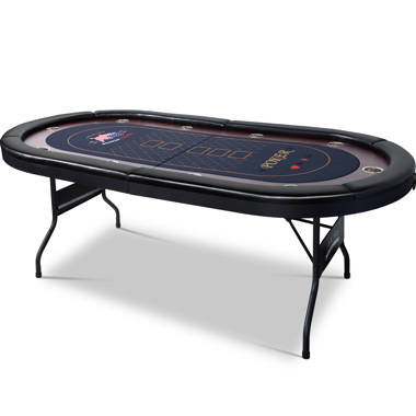 VidaXL Poker Table Texas Holdem Table for 10 Players Portable Casino Table