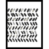 Ridge Chain Wide Black/Silver 3 Painting by Studio NYC Design