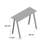 Sefield Glass Top Metal Base Writing Desk