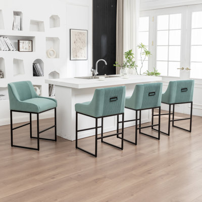 Tabouret de comptoir rembourré Maghull