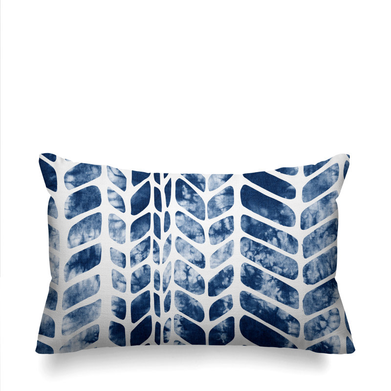 Hosi Chevron Outdoor Reversible Throw Pillow