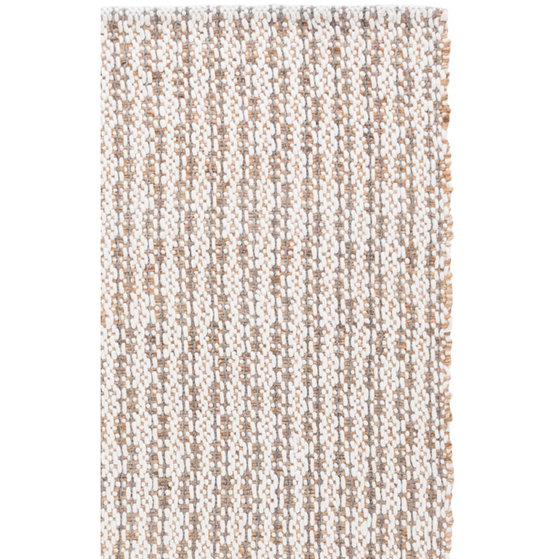 Tapis naturel / gris tissé à la main Natural Fibre 225, Tapis de couloir 2 pi 3 po x 8 pi