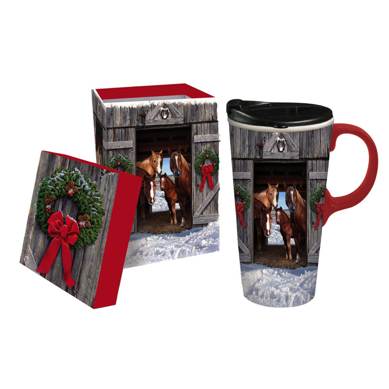 Evergreen Enterprises, Inc 17oz. Ceramic Travel Mug