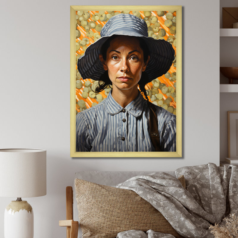 Vemond Farmhouse Farmer Portraits Ii II, Or, H 40 po x l 30 po x P 1,5 po