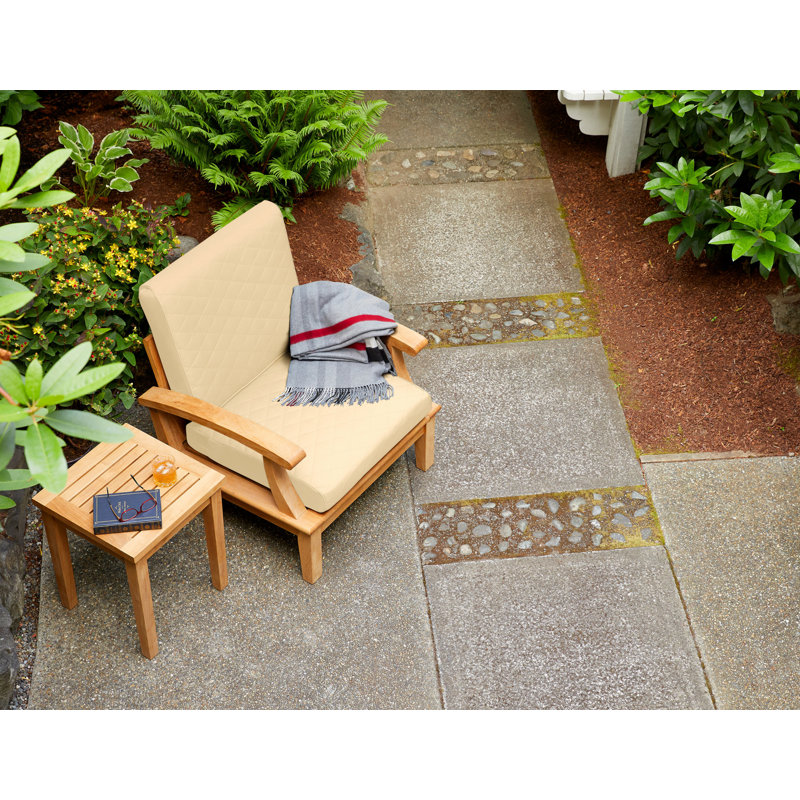 Ayvion Outdoor 3'' Bench Cushion Cover, Chamomile, 25" W x 25" D