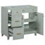 Meuble-lavabo vert 36 po, lavabo non inclus