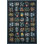 Tapis intérieur / extérieur noir / bleu marine Rifle Paper Co. x Loloi
