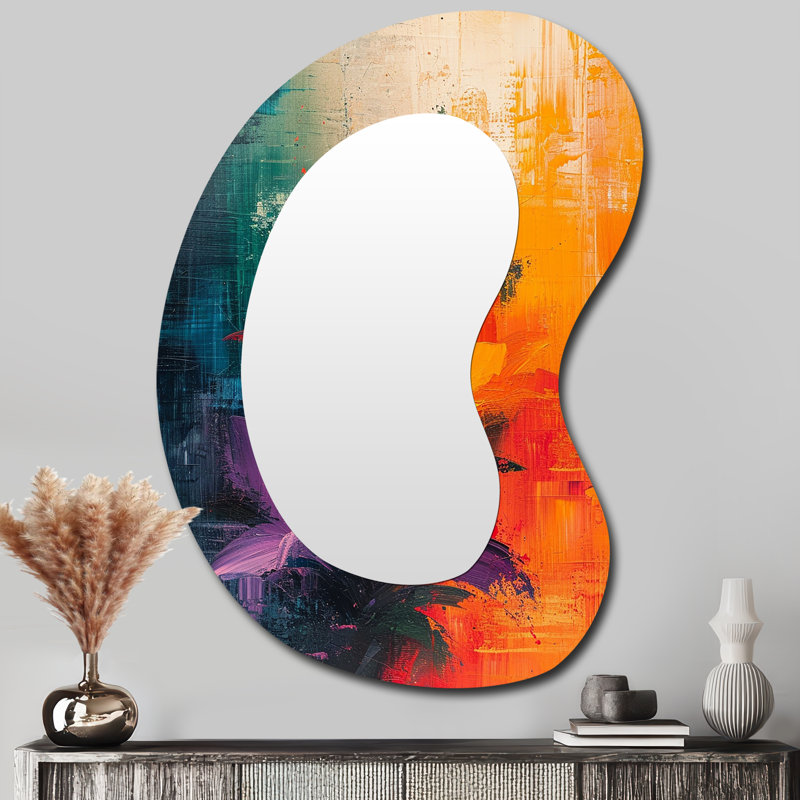 Miroir mural traditionnel irrégulier, 39 po x 28 po