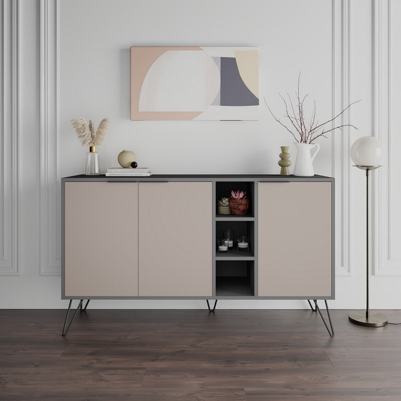 Console Kristain, Gris/taupe