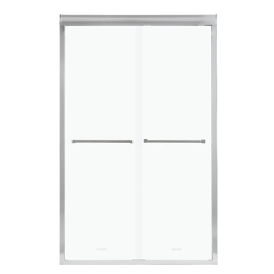 Shower Door 48" W X 76"H Semi-Frameless Bypass Sliding Shower Enclosure