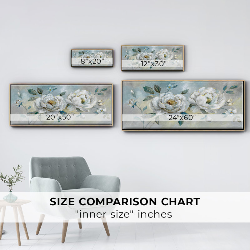 Darling Duo- Framed Canvas, 8" H x 20" W