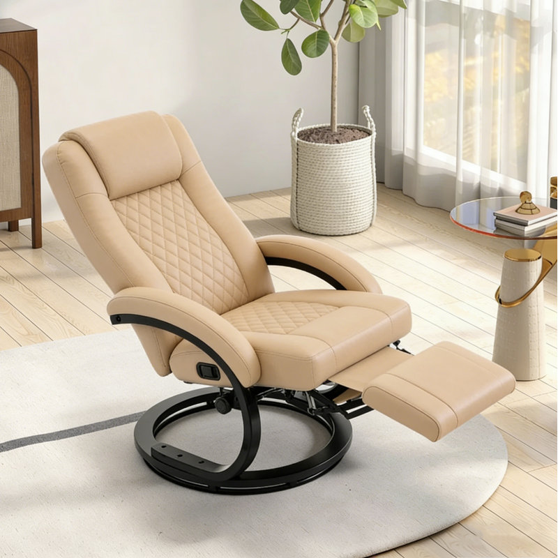 Fauteuil inclinable pivotant en similicuir Marnique