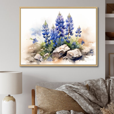 Lavande lys dans les Alpes sur toile