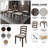 Ocossio 6 - Person Four Leg Dining Set-95000560