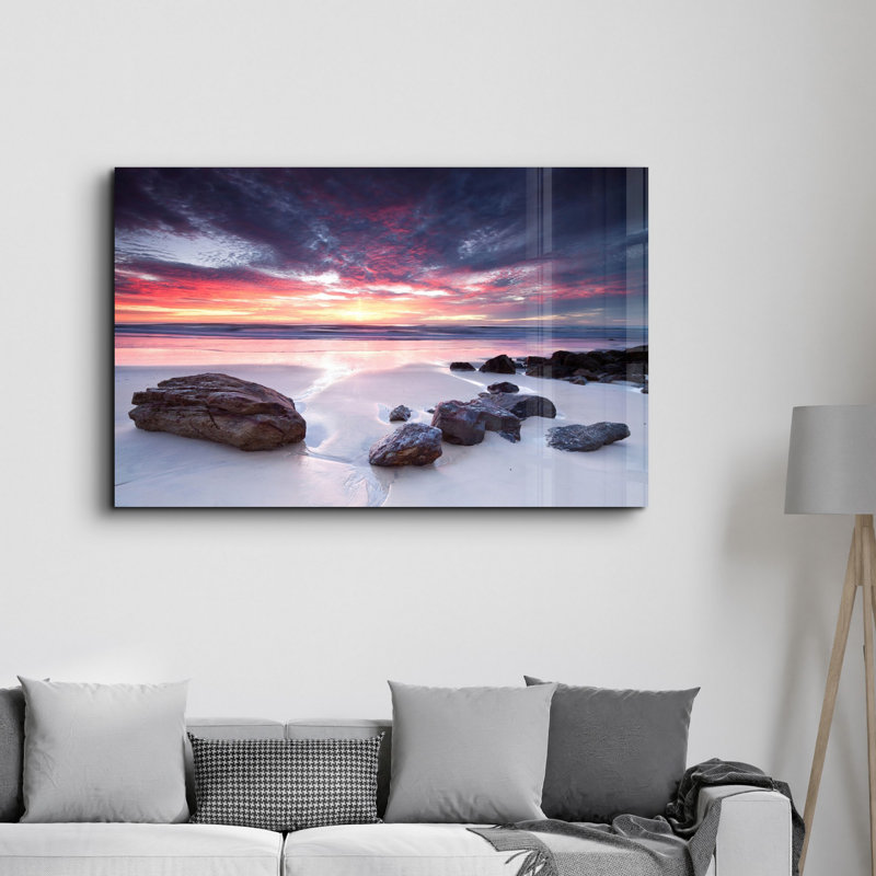 Lekeya Elegant Tempered Glass Wall Art Painting, 13.8 x 21.7 inches | 100% Tempered Glass, Thickness: 0.16 inches | UV Printed for Vibrant Colors | Perfect for Home Decor, Living Room, & Office Spaces