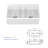 32" Double Bowl Ceramic Sink - White Rectangular Basin For Efficient Kitchen Processes Cleaning