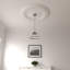 Médaillon de plafond Endurathane Milton, 54 1/4 po x P 2 7/8 po, peint à la main avec finition craquelée ultra pure-29073890
