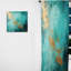 Rideau en velours moderne obscurcissant Torionna Turquoise Tranquility VI - 1 panneau-200789160
