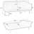 70.1 "futon sofa bed, convertible double sofa bed with folding armrests for living rooms and small Spaces-1617328026