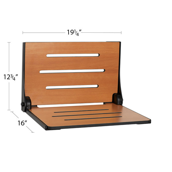 Wall Mounted Teak Shower Chair Amazon Silhouette Folding Wall