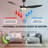 60"  3 - Blade LED Smart Ceiling Fan with Remote Control and Light Kit Included-1059133910