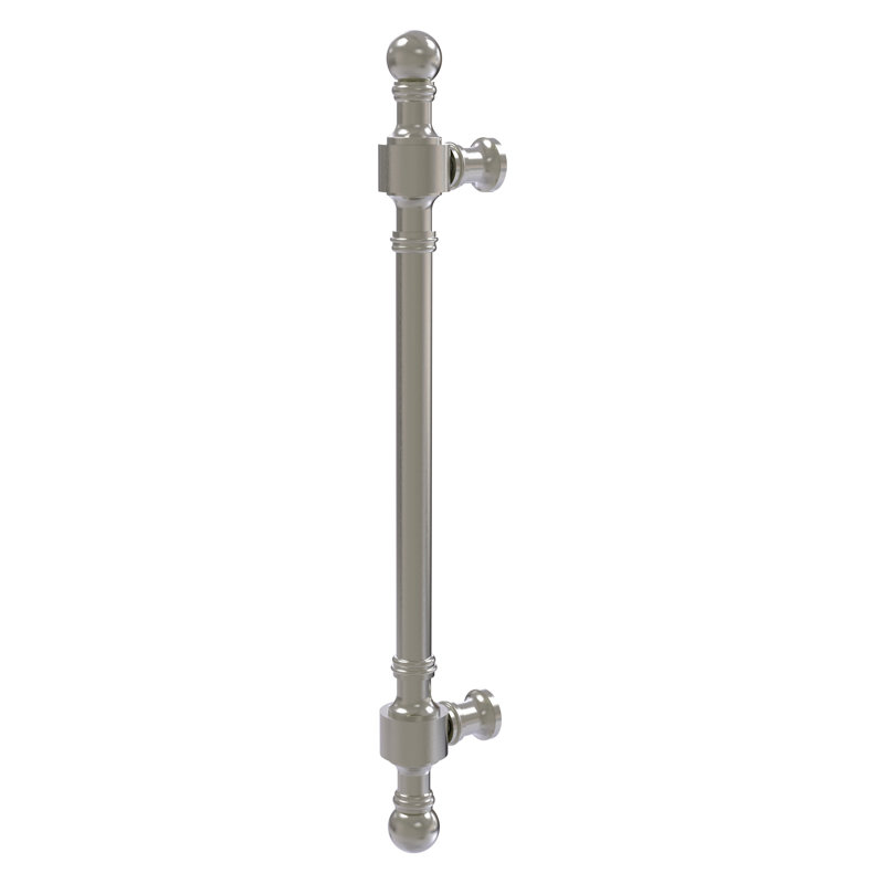 Retro Wave Circle Novelty Pull Bar Pull, Satin Nickel