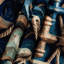 Tapisserie murale Nautical Anchor designs-133637642