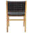 Alston Woven Leather & Solid Wood Dining Chair-1018038650