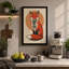 Fox in Circle Modern - Wrapped Canvas-700174899-700174902