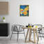 «Blue & Yellow Tea Party», art mural encadré par Mardell Schuster-1768522549-1768522547