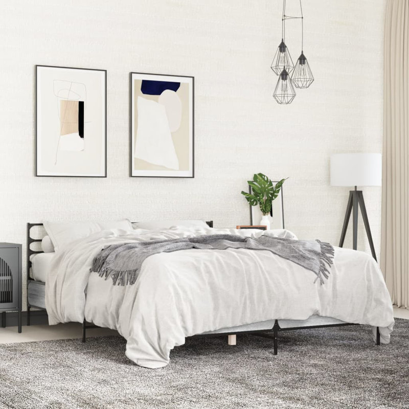 Achillefs Bed, Grey Sonoma, Double (4'6)