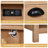 Oak-Colored Nightstand With 1 Drawer And Lower Shelf P2 MDF + Solid Wood Veneer Frame Mid-Century Modern Style 1 Piece