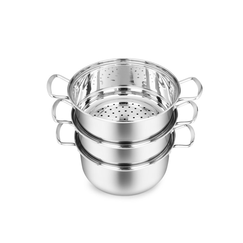 Symple Stuff Stainless Steel Steamer Basket with 20cm Diameter