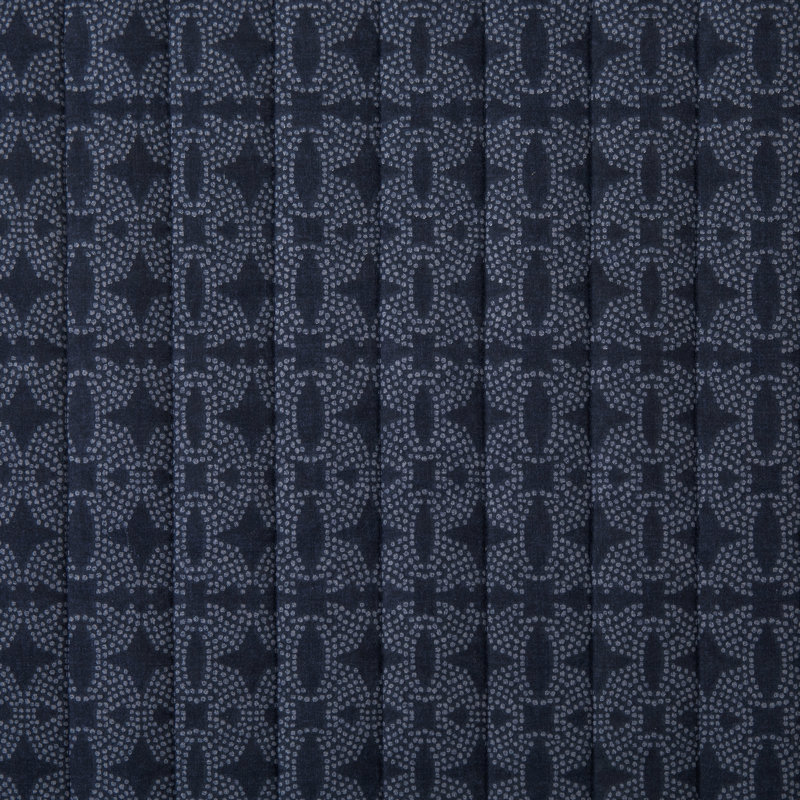 Indigo Blue Cotton Twin Reversible Quilt Set