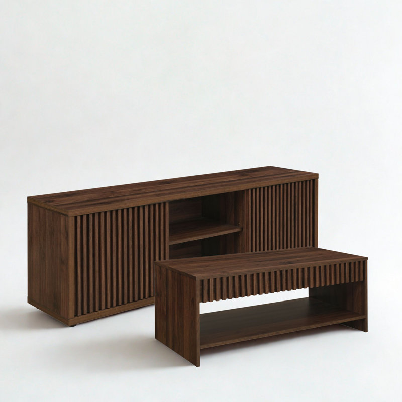 Irwin 2 - Piece Living Room Set, Walnut