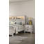 Table de chevet contemporaine en mélamine blanc délavé 1pc