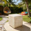 Table d'appoint d'extérieur MGO, beige