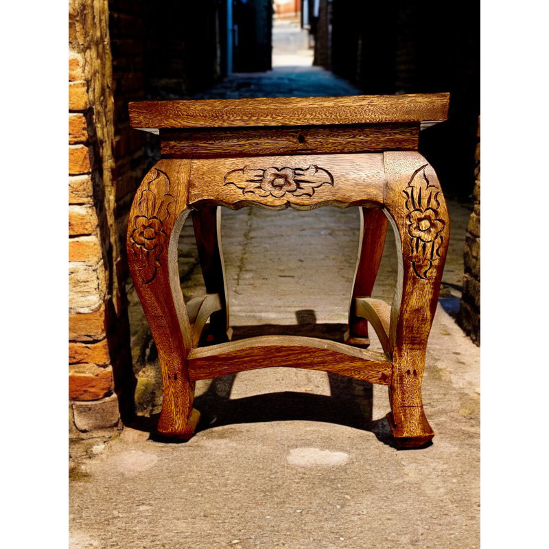 Turek 16'' Tall Solid Wood End Table