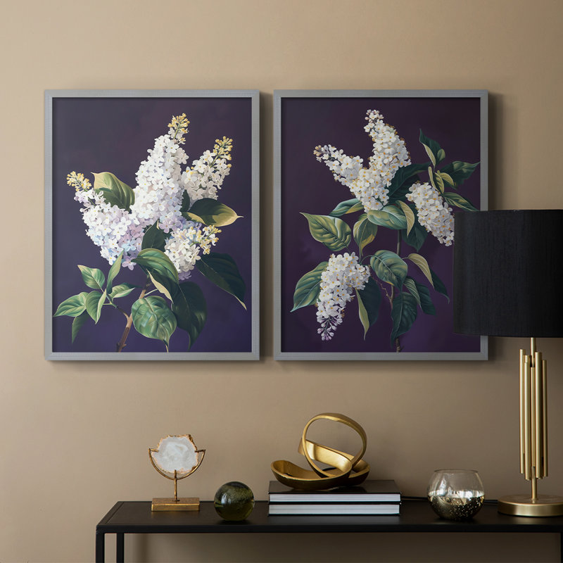 Série FLORAL CCXLV - reproduction encadrée de qualité supérieure - prête à être accrochée - aucun clou requis - aucun clou requis