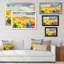 Aérienne, Miami Beach - reproduction de cadre flottant sur toile-488938483-488938484