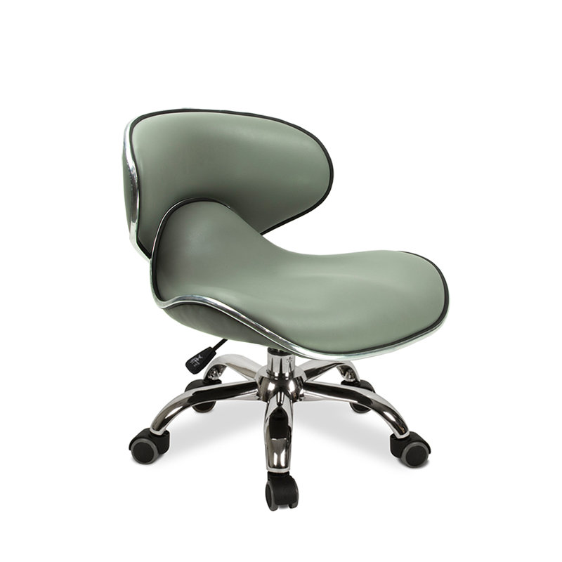 Tabouret de laboratoire à hauteur ajustable, Gris orage