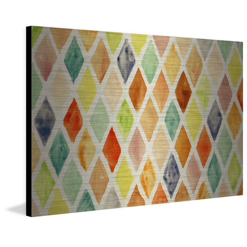 « color juxtaposition », reproduction d’art sur aluminium brossé, H 24 po x l 36 po x P 1,5 po