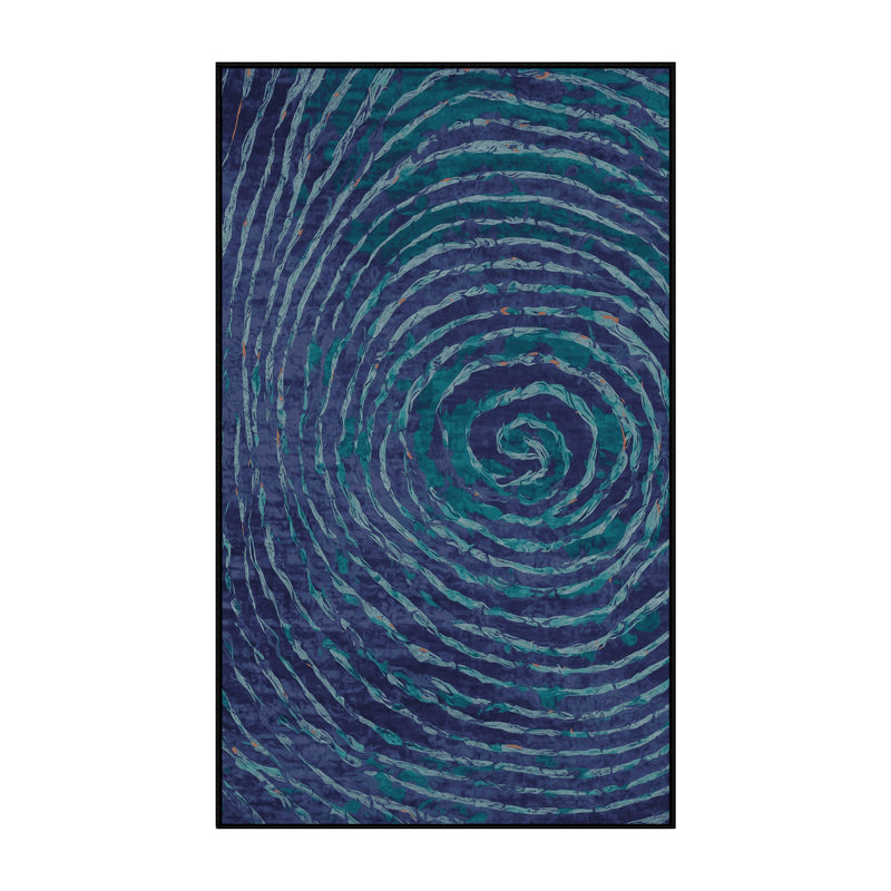 Machine Washable Gray Area Rug, Rectangle 7' x 10'