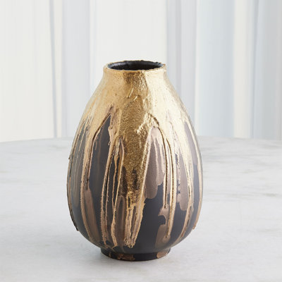 Cauldron Vase-Gold-Med