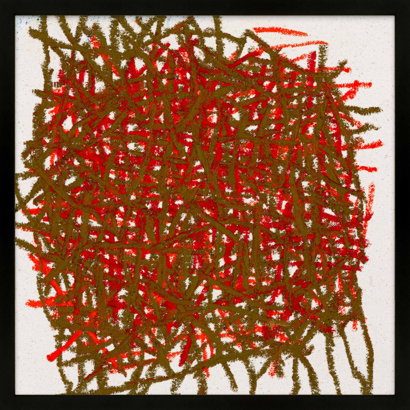 Thicket Print by Stephanie Dennis, Black, 24" H x 24" W  x 1.25" D